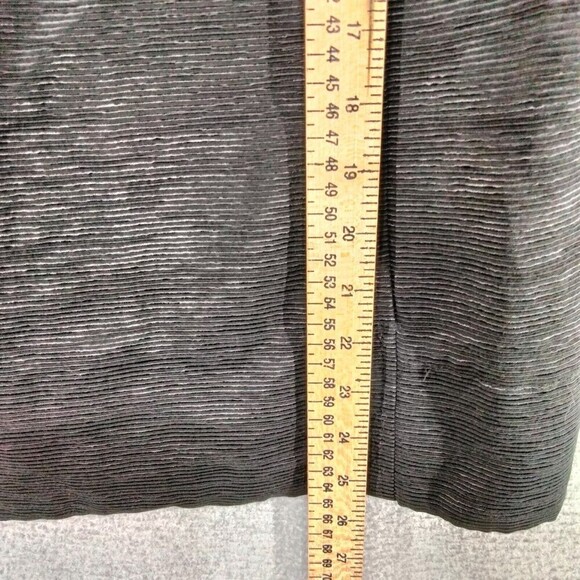 Eileen Fisher Dinner Blazer Womens Sz L Black 3/4 Sleeve Solid Open Front Fitted - Picture 5 of 13